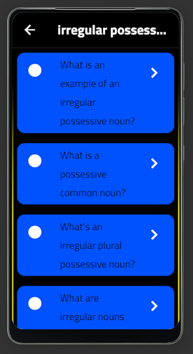 irregular possessive nouns Screen 2