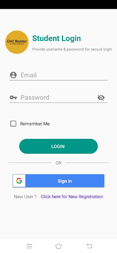 Android application Civil Booster e-book app screenshort