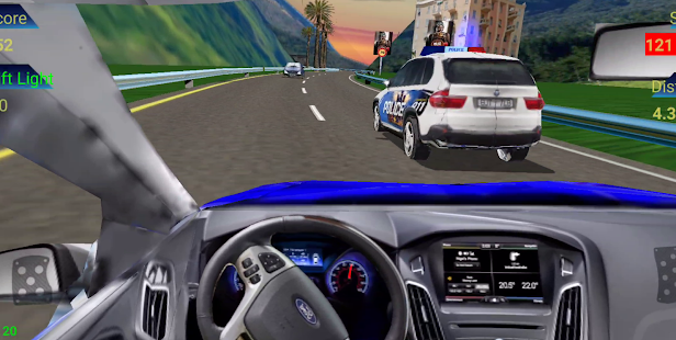 Traffic Racing : in car, curvy road, drift, police 1.22 screenshots 1