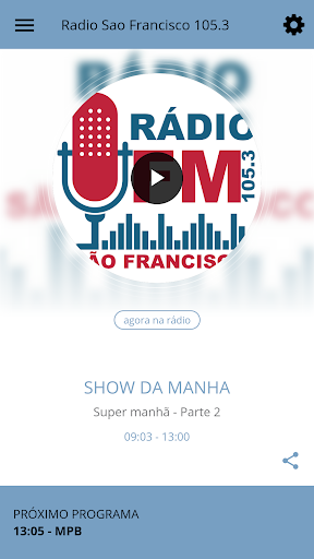 Android application Radio Sao Francisco 105.3 screenshort