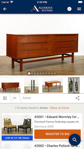 Alderfer Auction Screen 2