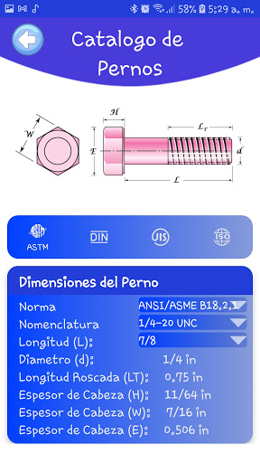 Diseño de Tornillos UNF
