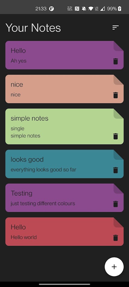 #4. Simple Notes (Android) Tekijänä: Matt Ashworth