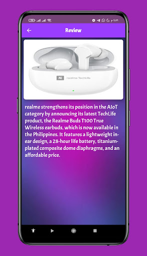 Android application Realme TechLife T100 guide screenshort