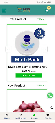 Android application Smart Shopping screenshort