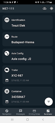 WebEye Truck Drive Screen 2