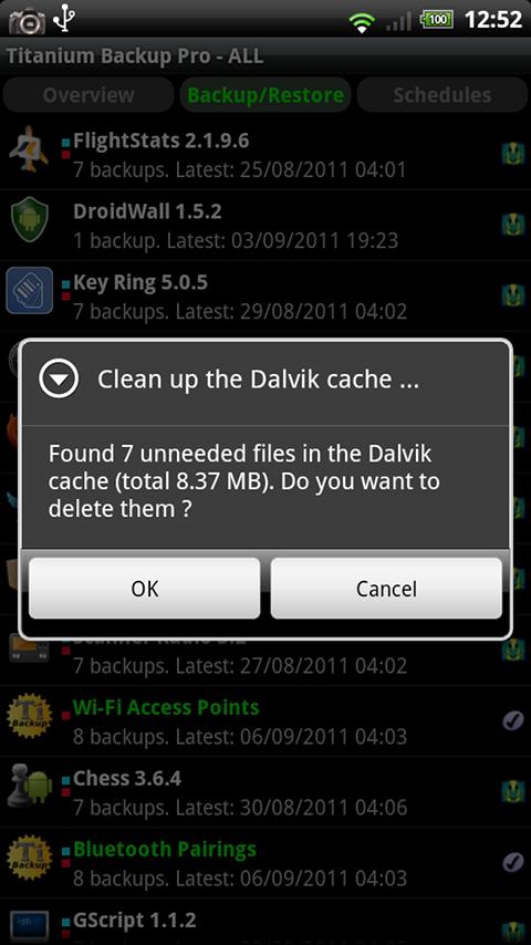 Android application Titanium Backup PRO Key (root needed) screenshort