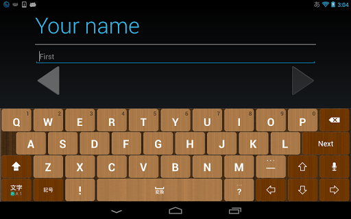 Woody keyboard image Screen 3