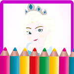 Cover Image of ダウンロード Princess Elsa Coloring Games  APK