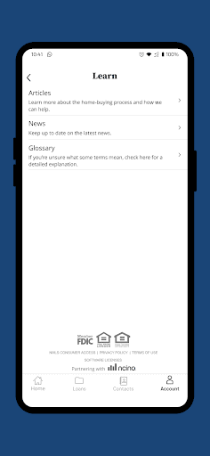 TexasBank Mortgage My App Screen 2