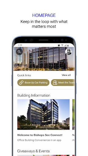 Android application Bishops See Connect screenshort