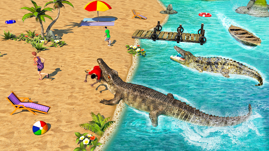 Animal Crocodile  Attack Sim  screenshots 5
