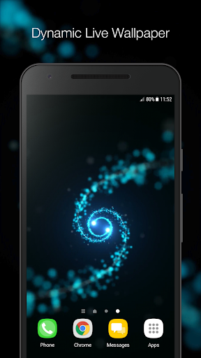 Android application Particle Tunnel Live Wallpaper screenshort