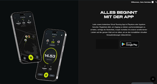 paceRun Screen 3