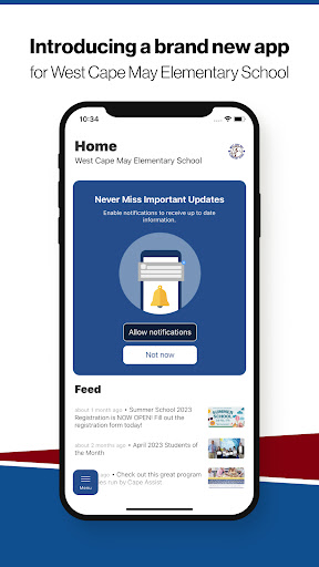 Android application West Cape May Elementary screenshort