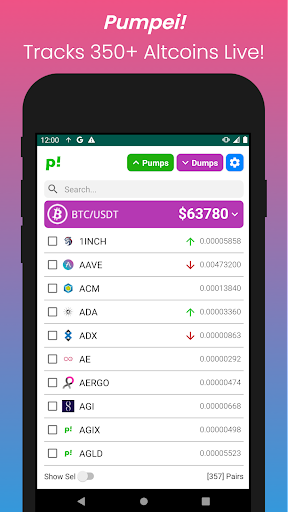 Pumpei! BTC Crypto Pump Finder Screen 2