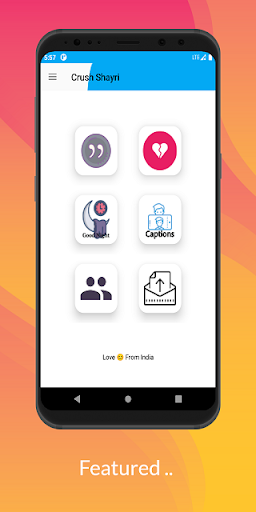 Android application Crush Shayri - Live in Dreams screenshort