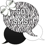 GO SMS - Bows N Zebra icon