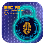 Fingerprint Lock Screen Techno icon
