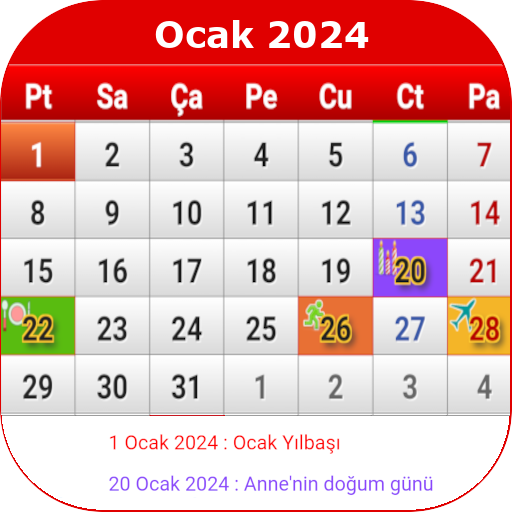 Türkiye Takvimi 2024