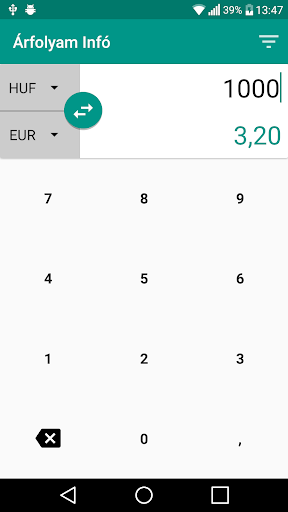 Árfolyam Infó Screen 2