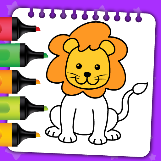 Kids Coloring Book Color Learn  Icon