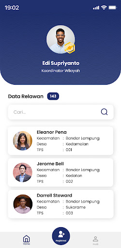 Android application ABRC Relawan screenshort