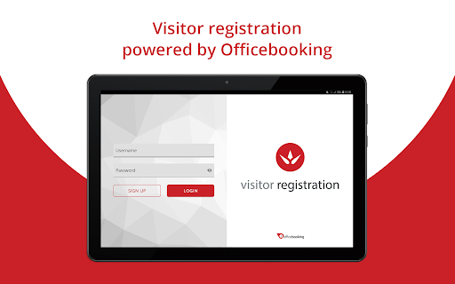 Android application Visitor Registration screenshort