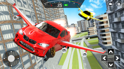 Flying Car Driving Games Sim Screen 3