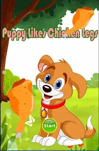 Puppy Likes Chicken Legs