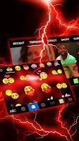 screenshot of Red Lightning Theme