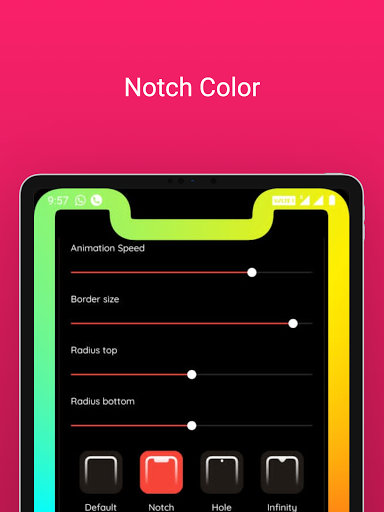 Edge Lighting Colors - Notch Round Colors