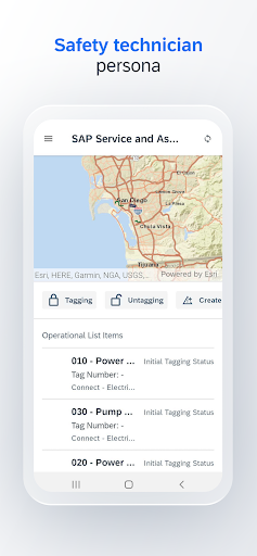 Screenshot of SAP Service and Asset Manager