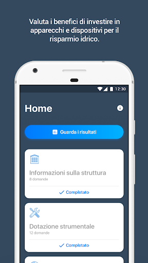 Android application AcquaCheck - MARISTANIS screenshort