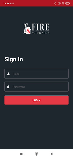 Android application Fire Notification screenshort