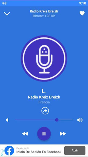 Android application radio kreiz breizh App FR screenshort