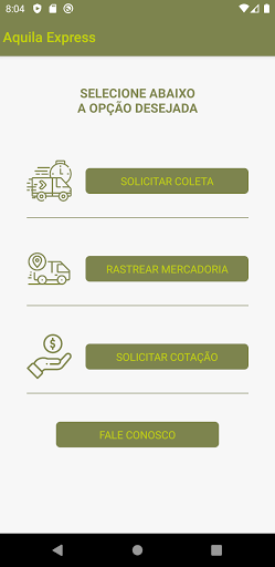 Android application Aquila Express screenshort