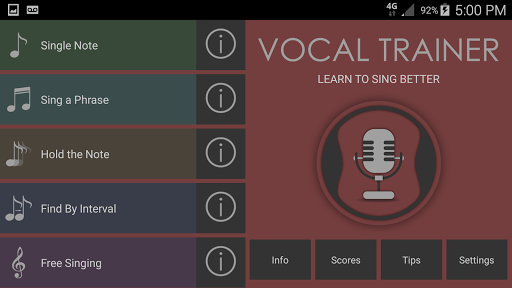 Screenshot of Vocal Trainer - Learn to sing