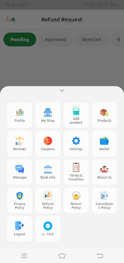 FILLBIN SELLER APP Screen 2