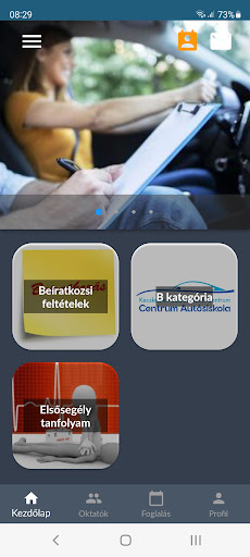 Android application Centrum Autósiskola screenshort