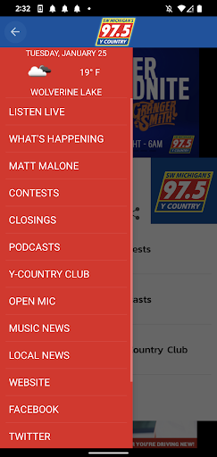 97.5 Y Country Screen 2