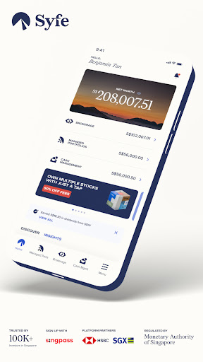 Android application Syfe: Stay Invested screenshort