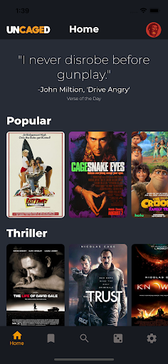 Android application unCaged screenshort
