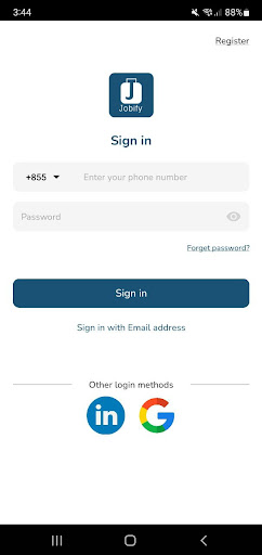 Android application Jobify - IT Job Matching screenshort
