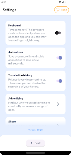 Translator for Wear OS Screen 3