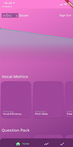 Android application Infinivox - Voice Monitor screenshort