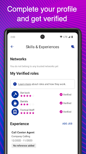 Screenshot of Indeed Flex