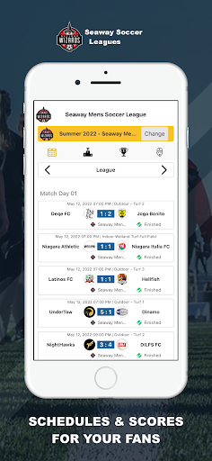 Android application Seaway Soccer Leagues screenshort