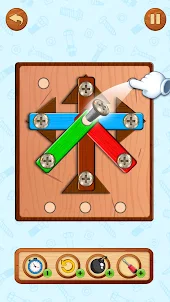 Puzzle Wood Nuts & Bolts Games