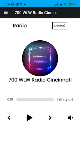 Android application 700 WLW Radio Cincinnati screenshort